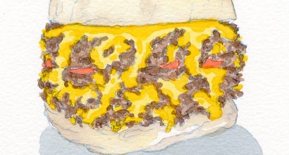 Portrait of a cheeseburger – Cambridge Illustrators